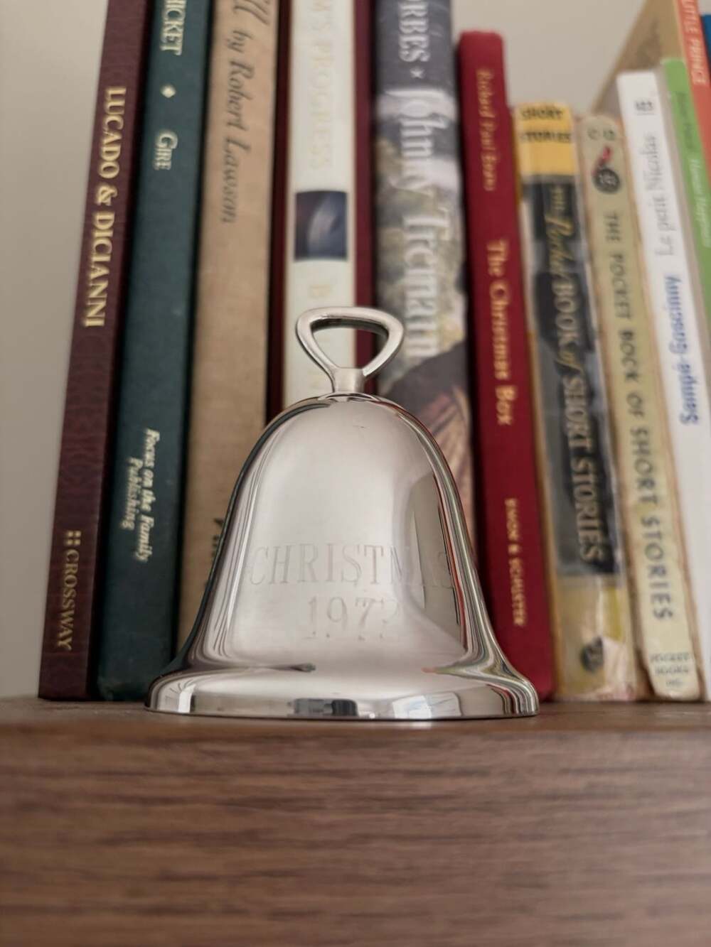 Reed & Barton Vintage Silverplate Christmas Bell Engraved 1972